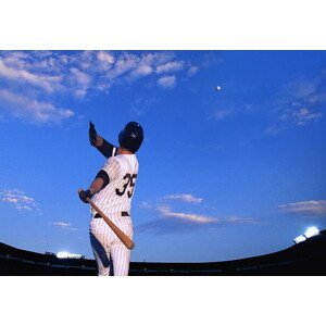 Umělecká fotografie Baseball player hitting ball out of, David Madison, (40 x 26.7 cm)
