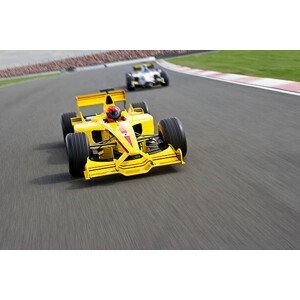 Umělecká fotografie Two open-wheel single-seater racing car Racecars, David Madison, (40 x 26.7 cm)