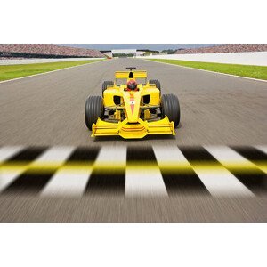 Umělecká fotografie open-wheel single-seater racing car Racecar Crossing, David Madison, (40 x 26.7 cm)