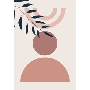 Ilustrace Geometric poster. Abstract prints and wall decor., Maria Lapteva, (26.7 x 40 cm)