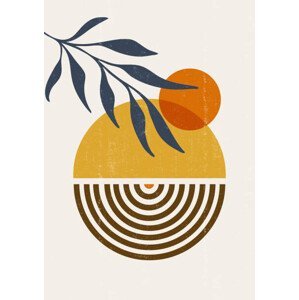 Ilustrace Abstract  Sun print boho minimalist, Tolchik, (26.7 x 40 cm)