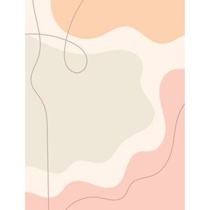 Ilustrace Vertical design template with abstract shapes, Anna Erastova, (30 x 40 cm)