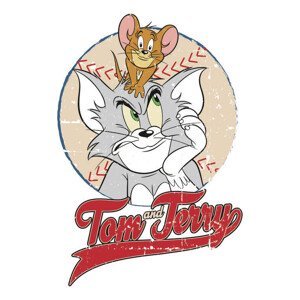 Umělecký tisk Tom & Jerry - Baseball, (26.7 x 40 cm)