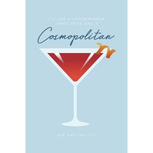 Umělecký tisk Sex and The City - Cosmopolitan, (26.7 x 40 cm)