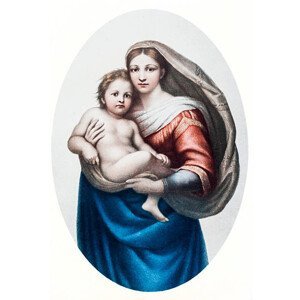 Umělecká fotografie Sistine Madonna, Nastasic, (26.7 x 40 cm)