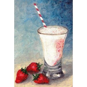 Ilustrace Strawberry Juice, mspoli, (26.7 x 40 cm)