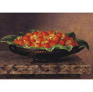 Ilustrace Strawberries in a Greek kylix, Fine Art Photographic, (40 x 30 cm)