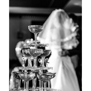 Umělecká fotografie Black and white wedding photos, FernandoChee, (30 x 40 cm)