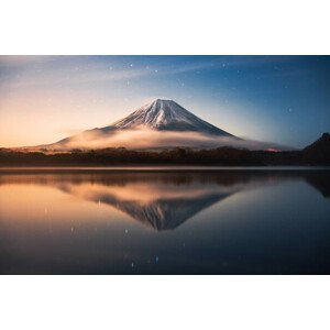 Umělecká fotografie Fuji Mountain Reflection with Morning sunrise, Jackyenjoyphotography, (40 x 26.7 cm)