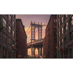 Umělecká fotografie Manhattan Bridge, NYC, samfotograf, (40 x 24.6 cm)