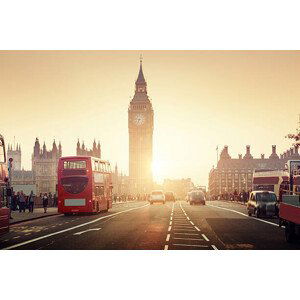 Umělecká fotografie Westminster Bridge at sunset, London, UK, IakovKalinin, (40 x 26.7 cm)