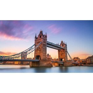 Umělecká fotografie Tower Bridge City of London, Dario  Amade, (40 x 22.5 cm)