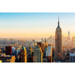 Umělecká fotografie Manhattan skyline on a sunny day, Alexander Spatari, (40 x 26.7 cm)