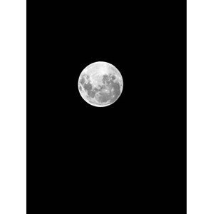 Umělecká fotografie Full moon,City of Cape Town Metropolitan, Casey Lee / 500px, (30 x 40 cm)