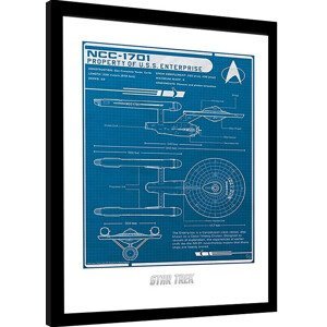 Obraz na zeď - Star Trek - USS Enterprise's plan