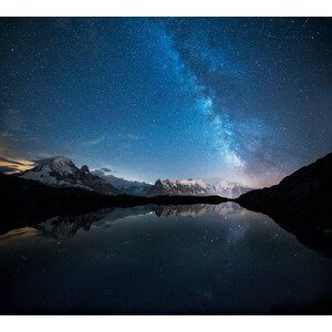 Umělecká fotografie France, Mont Blanc, Lake Cheserys, Milky, Westend61, (40 x 35 cm)