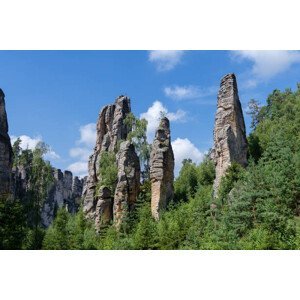 Umělecká fotografie Prachov Rocks near Jicin, Hradec Kralove,, SilvanBachmann, (40 x 26.7 cm)