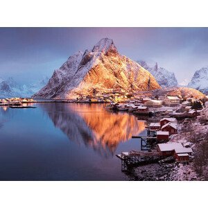 Umělecká fotografie Winter in Reine, Lofoten Islands, Norway, David Clapp, (40 x 30 cm)