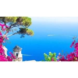 Umělecká fotografie Ravello village, Amalfi coast of Italy, neirfy, (40 x 22.5 cm)