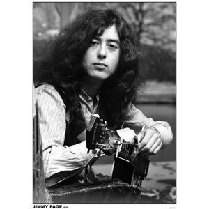Plakát, Obraz - Led Zeppelin / Jimmy Page - Guitar 1970, 59.4x84 cm
