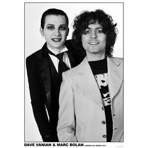 Plakát, Obraz - The Damned & Marc Bolan - 1977, (59.4 x 84 cm)