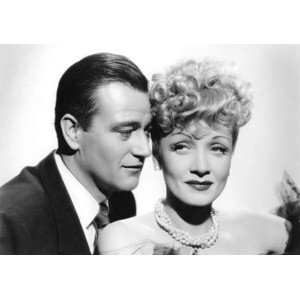 Umělecká fotografie John Wayne And Marlene Dietrich, (40 x 26.7 cm)