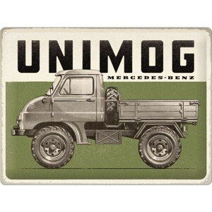 Plechová cedule Mercedes-Benz - Unimog, (40 x 30 cm)