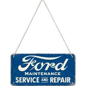 Plechová cedule Ford - Service & Repair, 20 x 10 cm