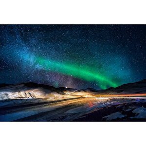 Umělecká fotografie Aurora Borealis, Iceland, Arctic-Images, (40 x 26.7 cm)
