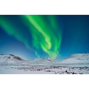 Umělecká fotografie Aurora Borealis. Northern Lights over the, Biletskiy_Evgeniy, (40 x 26.7 cm)