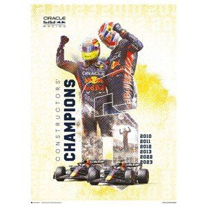 Umělecký tisk Oracle Red Bull Racing - F1 World Constructors' Champions 2023, (40 x 50 cm)
