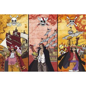 Plakát, Obraz - One Piece - Captains & Boats, (91.5 x 61 cm)