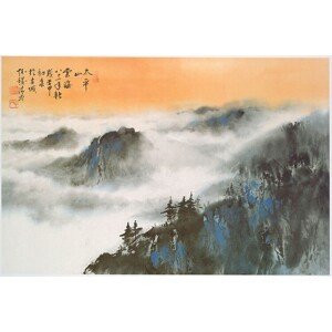 Plakát, Obraz - Chinese Mountain Scene - Hseuh Ching Mao, (91.5 x 61 cm)