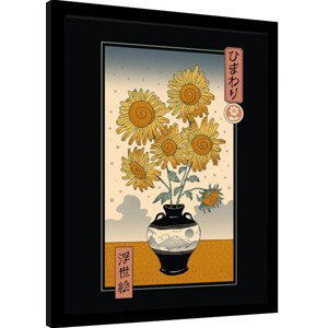 Obraz na zeď - Vincent Trinidad - Sunflowers Ukiyoe