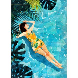 Ilustrace Woman Life Relax, Justyna Jaszke, (30 x 40 cm)