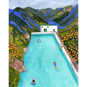 Ilustrace Hotsprings, Sarah Gesek, (30 x 40 cm)