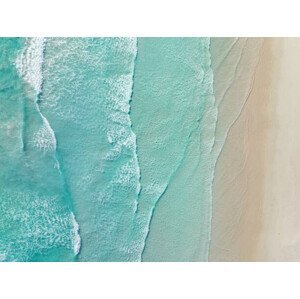 Fotografie Waves from the Southern Ocean washing, Abstract Aerial Art, (40 x 30 cm)