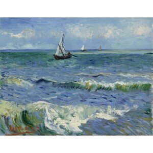 Obrazová reprodukce The Sea at Les Saintes-Maries-de-la-Mer, Vincent van Gogh, 40x30 cm
