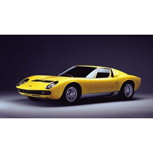 Fotografie Lamborghini Miura SV car model, 1973, (40 x 22.5 cm)