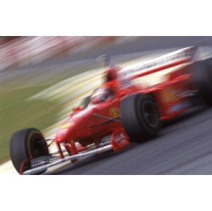 Fotografie Michael Schumacher in a Ferrari F310B at the Brazilian GP, Sao Paulo, Brazil, 1997, (40 x 26.7 cm)