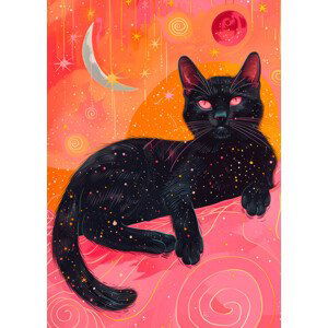 Ilustrace Candy Cat the Star VII, Justyna Jaszke, (30 x 40 cm)