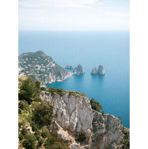 Ilustrace Coast of Capri Italy, Raissa Zwart, 30x40 cm