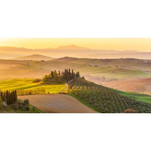 Fotografie Italy, Tuscany, San Quirico D'Orcia, Podere, Andrea Comi, 40x20 cm