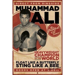 Plakát, Obraz - Muhammad Ali - vintage, (61 x 91.5 cm)