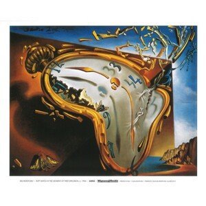 Umělecký tisk Měkké hodiny v okamžiku prvního výbuchu, 1954, Salvador Dalí, (80 x 60 cm)