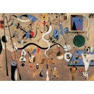 Umělecký tisk Harlekýn a karneval, 1924-25, Joan Miró, (80 x 60 cm)