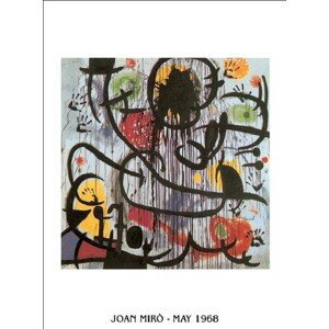 Umělecký tisk Květen 1968, Joan Miró, (24 x 30 cm)