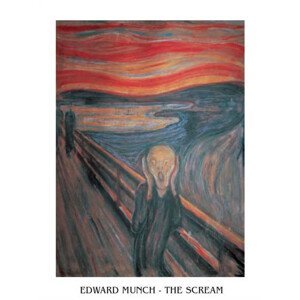 Umělecký tisk Edvard Munch - Výkřik, Edvard Munch, (24 x 30 cm)