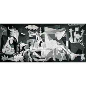Umělecký tisk Guernica, 1937, Picasso Pablo, (100 x 50 cm)
