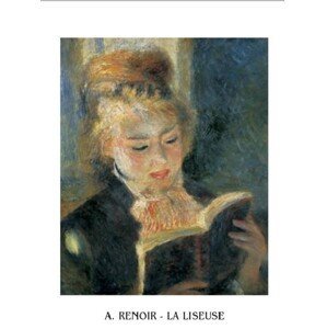 Umělecký tisk Čtenářka, 1876, Pierre-Auguste Renoir, (60 x 80 cm)